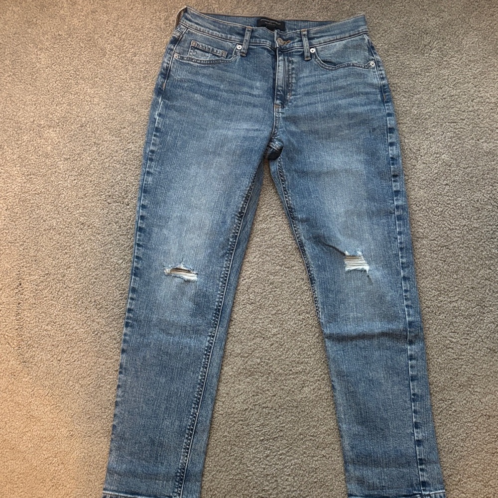 Banana Republic Blue Straight Leg Girlfriend Jeans